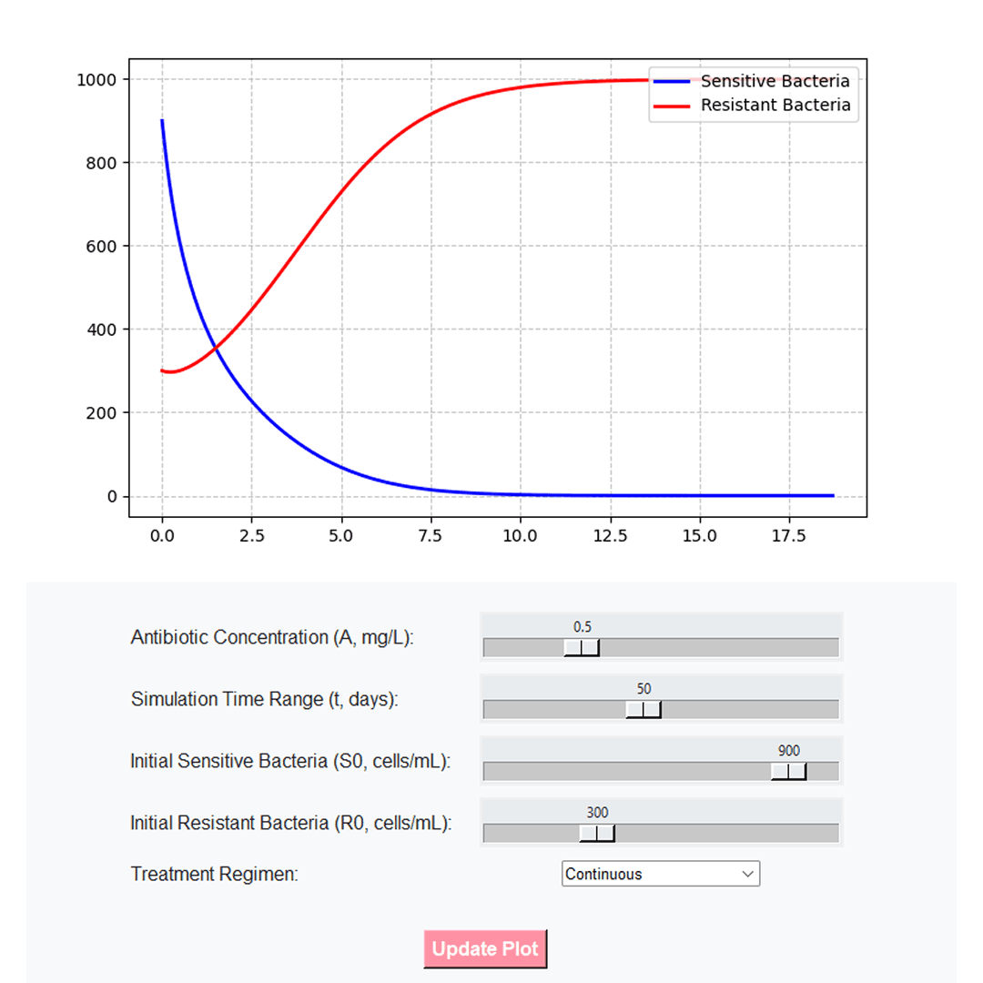 Modeling Infection Dynamics with Antibiotic Treatment
